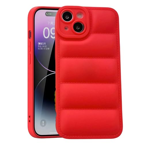 YellowCult Ultra Soft Touch Plush Down & 3D Protective Shockproof Puffer Airbag Silicone Back Cover Case for Apple iPhone 14 Plus (6.7 Inch) (Candy Red) (B0CCL983SF) Amazon Price History, Amazon Price Tracker