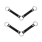 JILINWEI 犬用犬小屋ファン 吊り下げユーティリティストラップ Ryobi P3320ファンホルダー用 防水犬用クレートファンストラップ Oリング付き Ruffland KennelにフィットしてRyobi P3320ファンを保持、ブラック