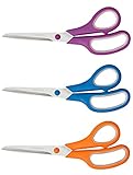 3 Pack 8' Scissors for Office & Home,Softgrip Office Scissors for General Use Art Craft Classroom...