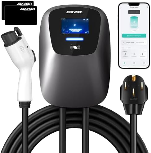 Carregador EV Nível 2 48Amp 240V NEMA 14-50 Plug: Estação de carr...