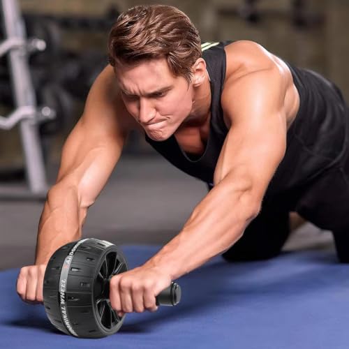 Rodillo de ejercicio abdominal con rodillera para fitness en casa 3