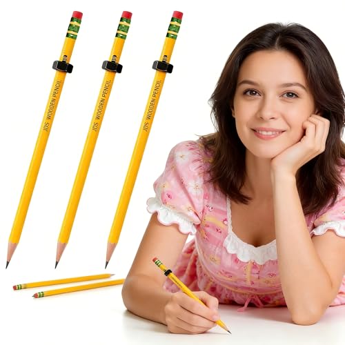 ADHD Pencil - Threaded Fidget Pencil for ADHD & Anxiety, Silent Sensory Stress Relief Rotating Pen for School, Office & Home