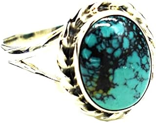 Natural Tibetan Turquoise Ring, Handmade natural Dainty jewelry, natural oval turquoise ring, healing gemstone, minimalist jewelry for her, gift for her, everyday jewelry