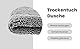 elauelue Trockentuch Dusche - Duschkabinen Tuch zum Wasser Abziehen in Dusche & Bad - Saugstark - 2er Set Grau - 40x40 cm