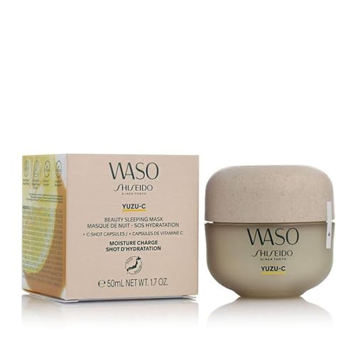 Shi.seido Waso Yuzu-C Maschera Notte Idratante con Vitamina C, 50 ml