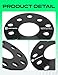 YHTAUTO 5x100mm/5x112mm Wheel Spacers 6mm w/o Bolts Fits Volkswagen Jetta, Passat, Golf, Beetle, Audi A4, A3, 57.1mm Center Bore 5 Lug 2PCS Black