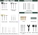 Accesorios de Herramientas Rotativas POPOMAN 313PCS, diámetro de mangos 1/8"(3.2mm) Grinder Universal...