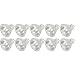 [10 Pack] 20 Watt MR11 GU4 Bi-Pin Halogen Bulbs with Cover Glass 12V 20W FTD 2-Pin Lamp