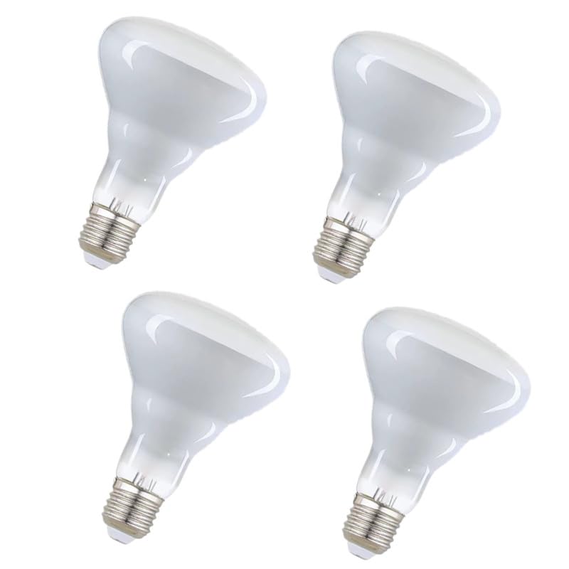 FMLAD BR30 100W Flood Incandescent Light Bulbs 2700K Soft White E26 Base 110V-130V Reflector Indoor 100 Watt Flood Light Bulb 620 Lumens (4-Pack)