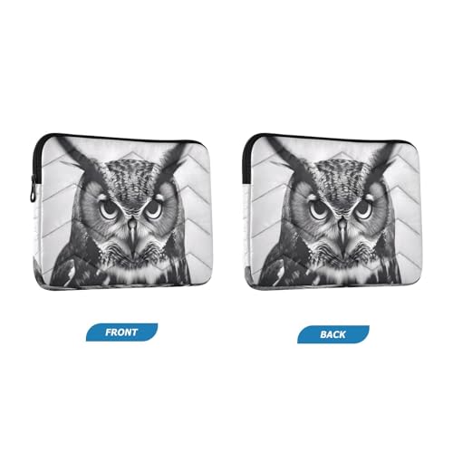 Funda para laptop de 13 a 14 pulgadas con diseño de búho miniatura 2