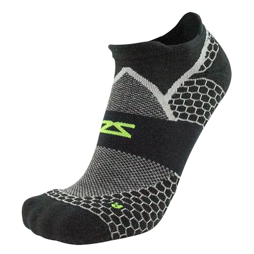 Image of Zensah Grit 2.0 Compression Running Socks - Lightweight Merino Wool No Show Socks for Trail Running, for Men and Women