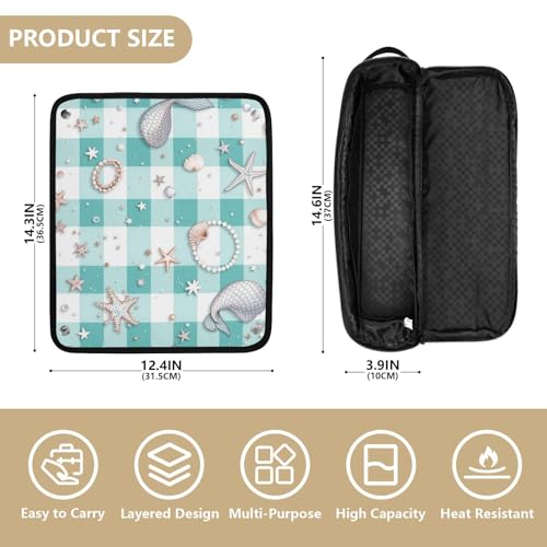 Organizador de herramientas para cabello 2 en 1 y tapete resistente al calor miniatura 4
