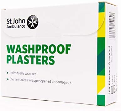 St John Ambulance Assorted Washproof Plasters - Pack of 100