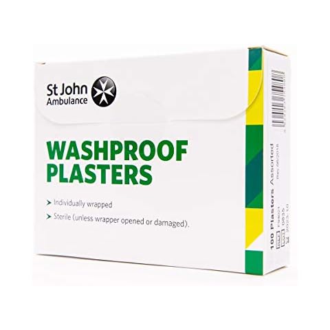 St John Ambulance Assorted Washproof Plasters - Pack of 100 Cover