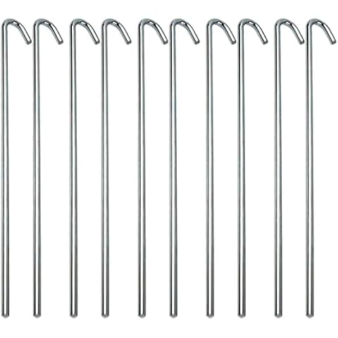 NTI 1 - 100 Metal Ground Pegs for Camping Cover