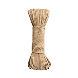 【Länge und Durchmesser】- Die Länge dieses Seils beträgt 20 Meter und der Durchmesser 4 mm. Bei manueller Messung bitte eine Abweichung von 1-2 cm zulassen.