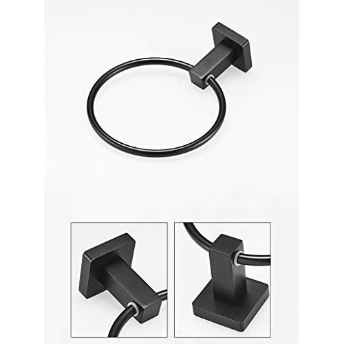 Anillo de toalla de baño para evitar humedad toallero redondo de pared 6