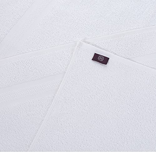 Regal Ruby White Bath Towels Quick-Dry High Absorbent 100% Turkish Cotton Lightweight Towel For Bathroom, Guests, Pool, Gym, Camp, Travel, College Dorm, Shower #TOP6