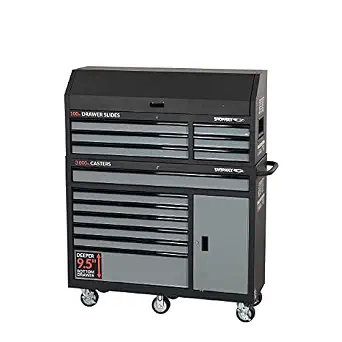52 in. 13-Drawer and 1-Door Tool Chest with Rolling Cabinet Combo