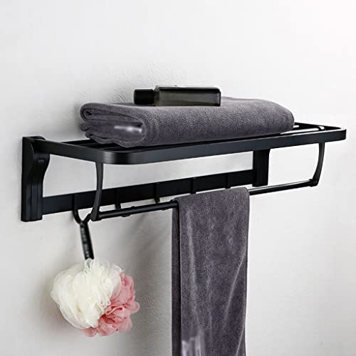 Serviette pliable de bain support mural avec double rail de séchage