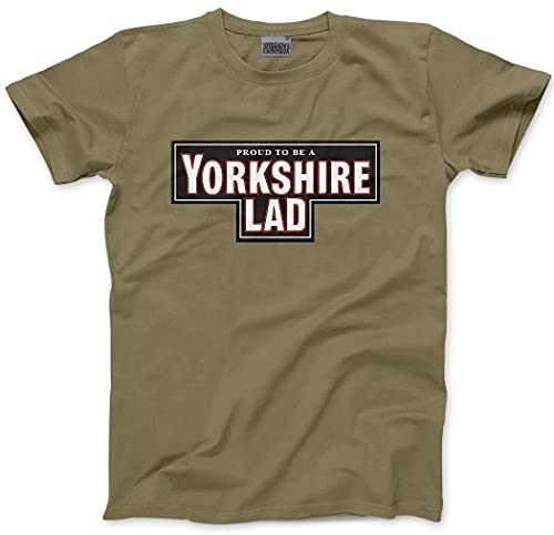 HotScamp Yorkshire Men's Unisex T-Shirt - Khaki Large