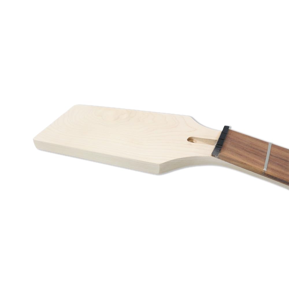 Yinfente Manico per chitarra basso 24fret 30 pollici Canada Manico in acero Con Palissandro Tastiera Blocco Intarsio Paddle Head Blank