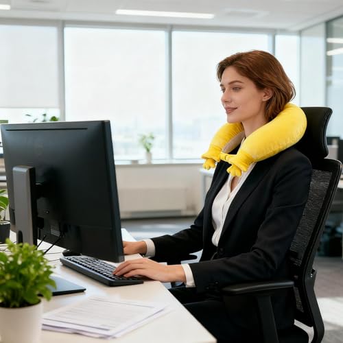 Bolsa de agua caliente para el dolor cervical con almohada de cuello en forma de U 7