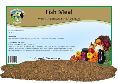 Fish Meal Fertilizer 16 Pounds for Vegetable Gardens, Flower Beds,