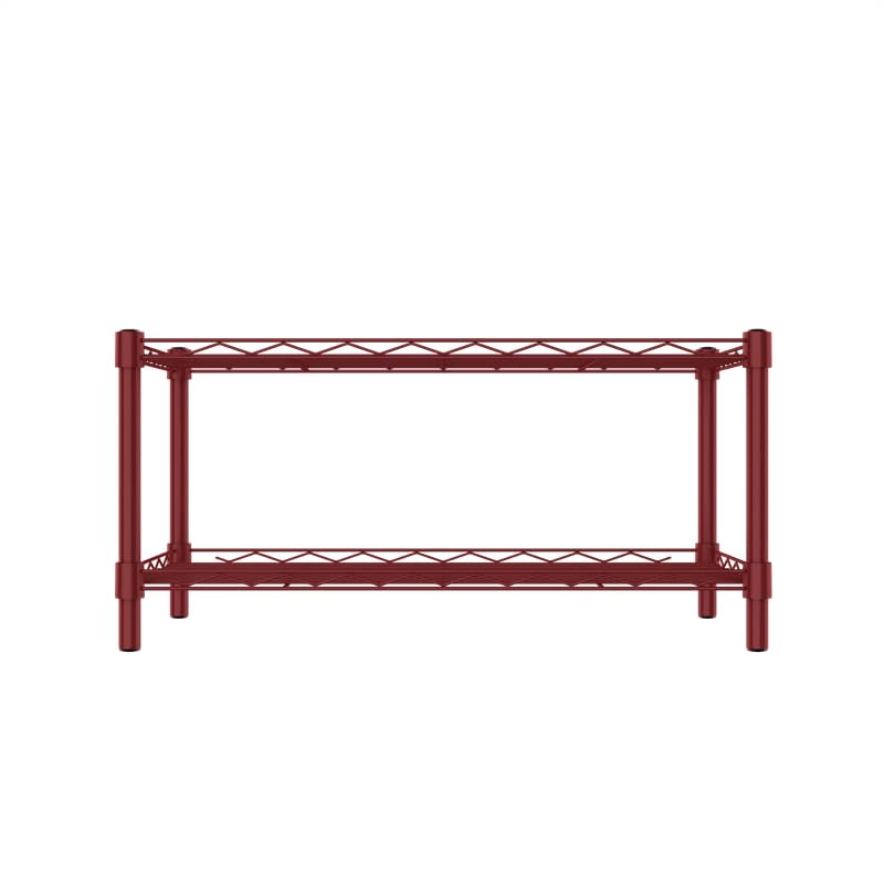 Image of 2-Shelves CounterTop Heavy Duty Steel Storage Rack | Multipurpose Shelving Unit for Kitchen, Home & Utility