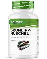 Grünlippmuschel - 365 Kapseln mit je 600 mg - Premium: Mit Glycosaminoglykane - Hochdosiertes Grünlippmuschelextrakt - 100% Grünlippmuschelpulver aus Neuseeland ohne Zusätze