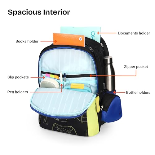Image of Nasher Miles Polyester Backpack | Ideal for Preschool, Kindergarten, College, School, Office& Travel | Toddler, Girls, Boys, Men, Women