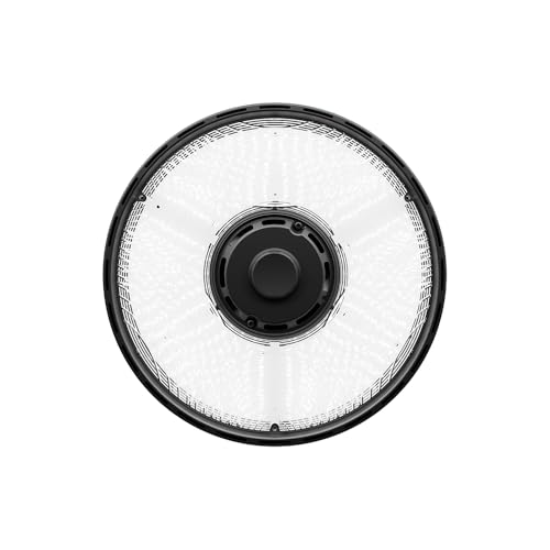 Image of Lithonia Lighting Black Round LED High Bay Light Adj Lumens, 4000K /5000K | Compact Pro Round LED Ceiling Light, Low Medium High Brightness, Cool White, Daylight (CPRB ALO14 UVOLT SWW9 80CRI DBL)