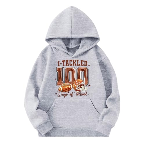 Sweat à capuche garçon chaud veste zippée enfant avec poche kangourou