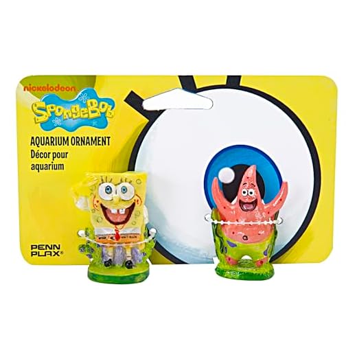 Penn-Plax Spongebob & Patrick-SBCP1 Filter Accessory, 1 in, Multi-Color