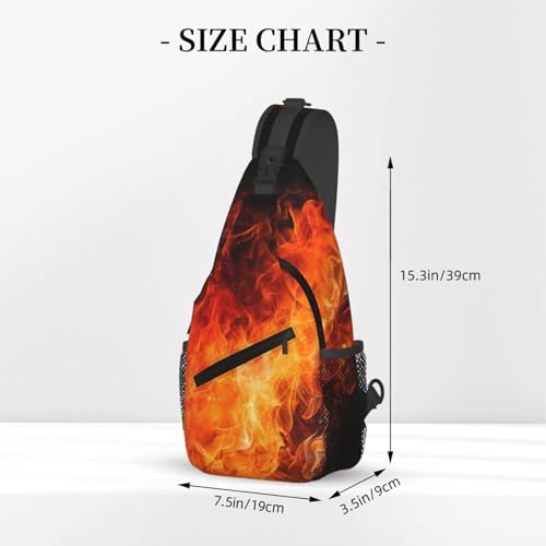Bolso tipo sling Roaring Flame para senderismo y uso diario miniatura 2