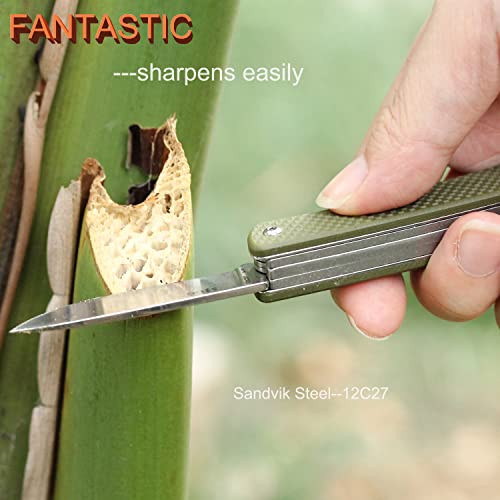 Image of Ruike Small Keychain Knife for Men,Women Gifts,5 in1 Multitool, 12C27 Steel,Mini EDC Tactical Folding Pocket Knives Camping Key Tool,Multifunction,Scissors,Screwdriver,Bottle Opener,Cute Outdoor Gear
