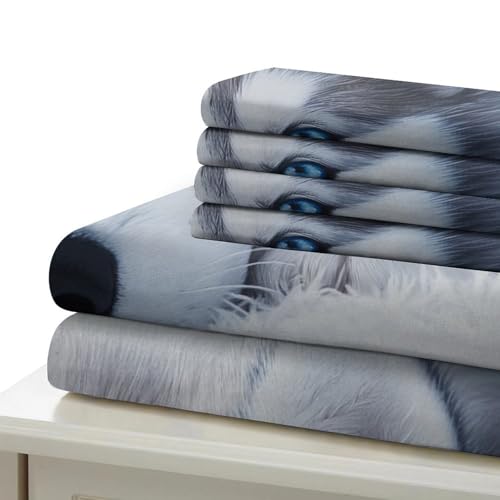 Parure de lit Jésus 3D en microfibre douce avec fermeture éclair invisible pour enfants