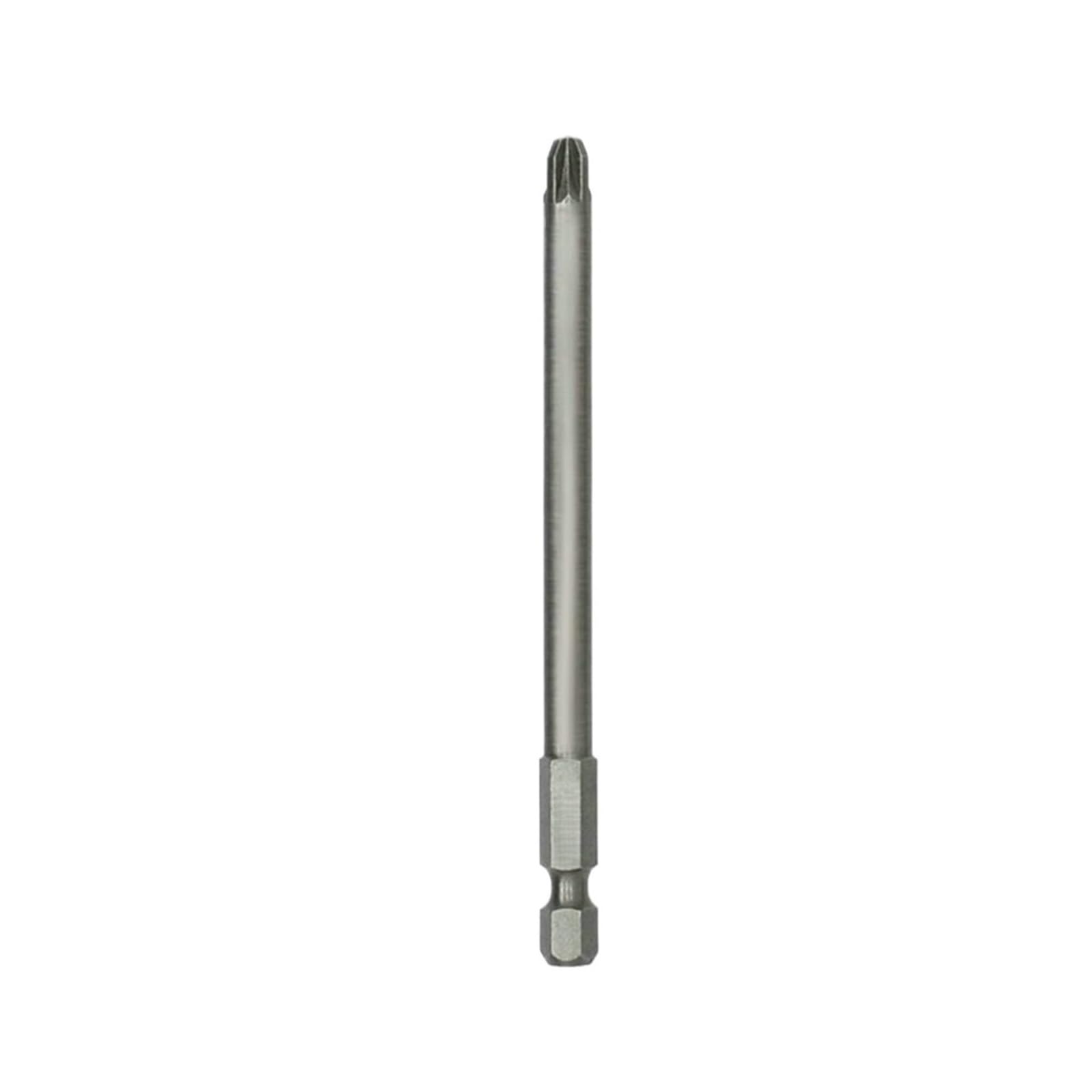 Xchiaueo Pz3-1Pc 1/3Pc Screwdriver Head 100Mm Long Pz1 Pz2 Pz3 Bits 1/4Inch Hex Shank