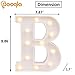 Pooqla LED Marquee Letter Lights Sign, Light Up Alphabet Letter for Home Party Wedding Decoration B