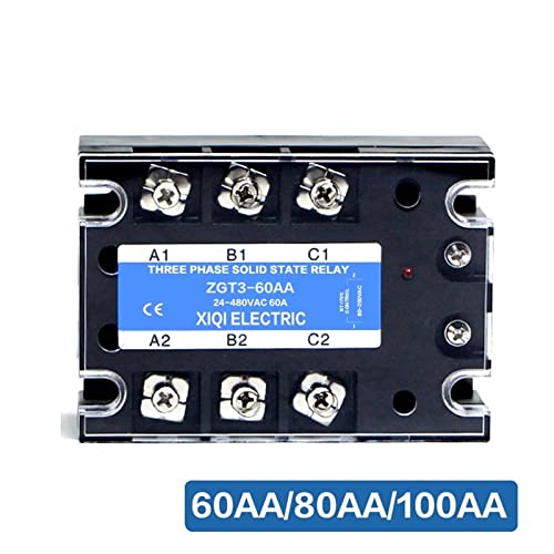Relais à semi-conducteurs SSR AC Control triphasé 80A aluminium - 2