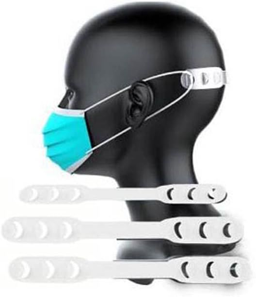 ALAIX 8 Pcs Mask Strap Extender, Anti-Tightening Mask Holder Hook Ear Strap Accessories Ear Grips Extension Mask Buckle Ear Pain Relieved Colour Random