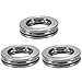 Bettomshin 3Pcs 51106 Thrust Ball Bearings, 30x47x11mm, 20.4kN Cr 42.2kN Cor High Temperature Bearing Steel for Rotating Applications Industry Machine Tool