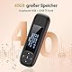 AGPTEK 40GB Tragbare USB MP3 Player 1 Zoll LCD Display USB Stick mit FM, Aufnahme, U3, Schwarz und Rot, 8GB Flash+32GB Karte