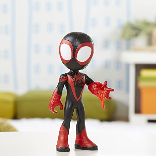 Marvel Spidey and His Amazing Friends supergroße Miles Morales: Spider-Man Figur, 22,5 cm große Action-Figur, Vorschulspielzeug… – Ansicht 4