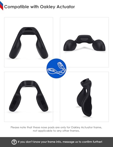 Image of BLAZERBUCK Replacement Nose Pads Piece for Oakley Actuator OO9250-Standard Fit | Low Bridge Fit