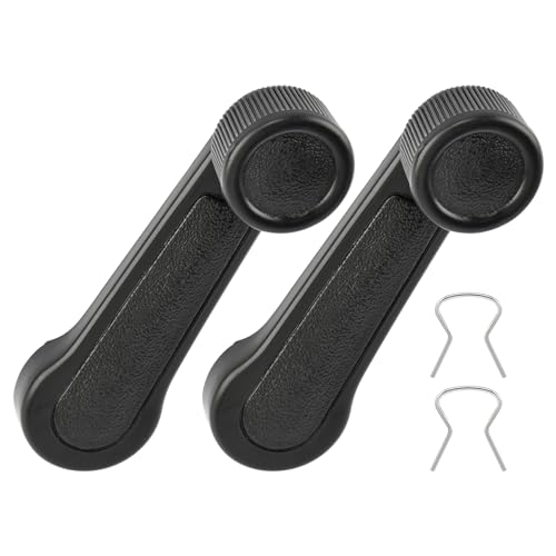 Olnverath 2PCS Interior Window Crank Handle for Toyo-ta 4-Runner Coro-lla Land-Cruiser MR2 Pickup T100 Taco-ma Tercel, Front/Rear Driver & Passenger 69260-10040(Grey)