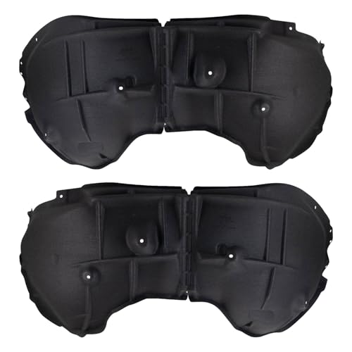 Image of TRQ Front Driver and Passenger Side Inner Fender Liner Set Compatible with 2019-2023 GMC Sierra 1500
