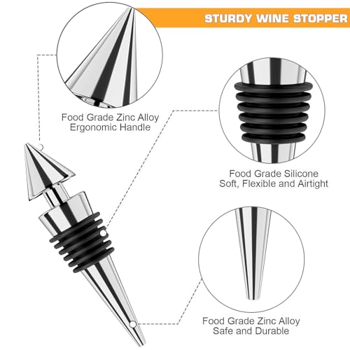 Weinflasche Geformt Korkenzieher Set,5 Stück Weinkorkenzieher-Set,Weinzubehör Geschenkset,Weinöffner Set,Wein Sommelier Sets mit Flaschenöffner,Weinverschlüsse (red bottle001)