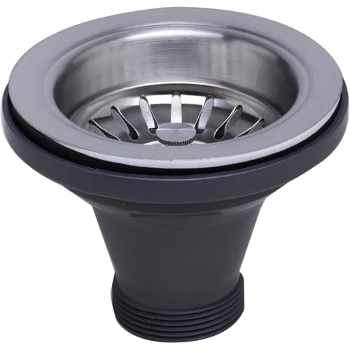 Colador para fregadero de acero inoxidable 3 1/2 pulgadas miniatura 2