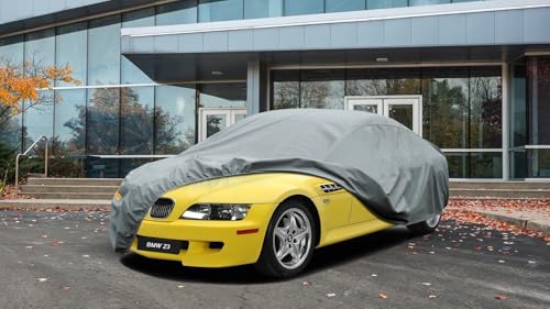 Image of Kayme Heavy Duty Car Cover Custom Fit BMW Z3 Coupe Cabriolet, Waterproof All Weather for Automobiles, Full Exterior Covers Sun Rain UV Protection.